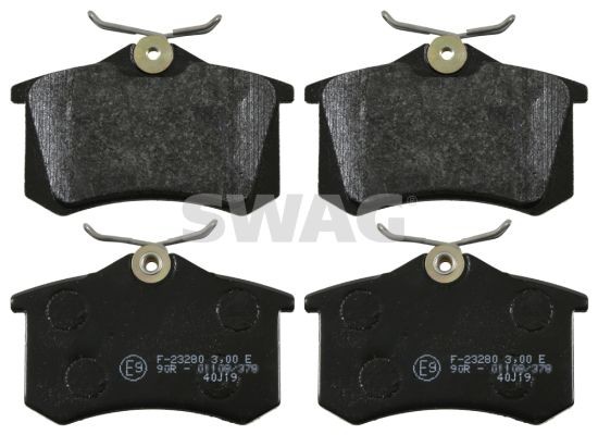 SWAG 30 91 6457: Комплект спирачно феродо, дискови спирачки задна ос