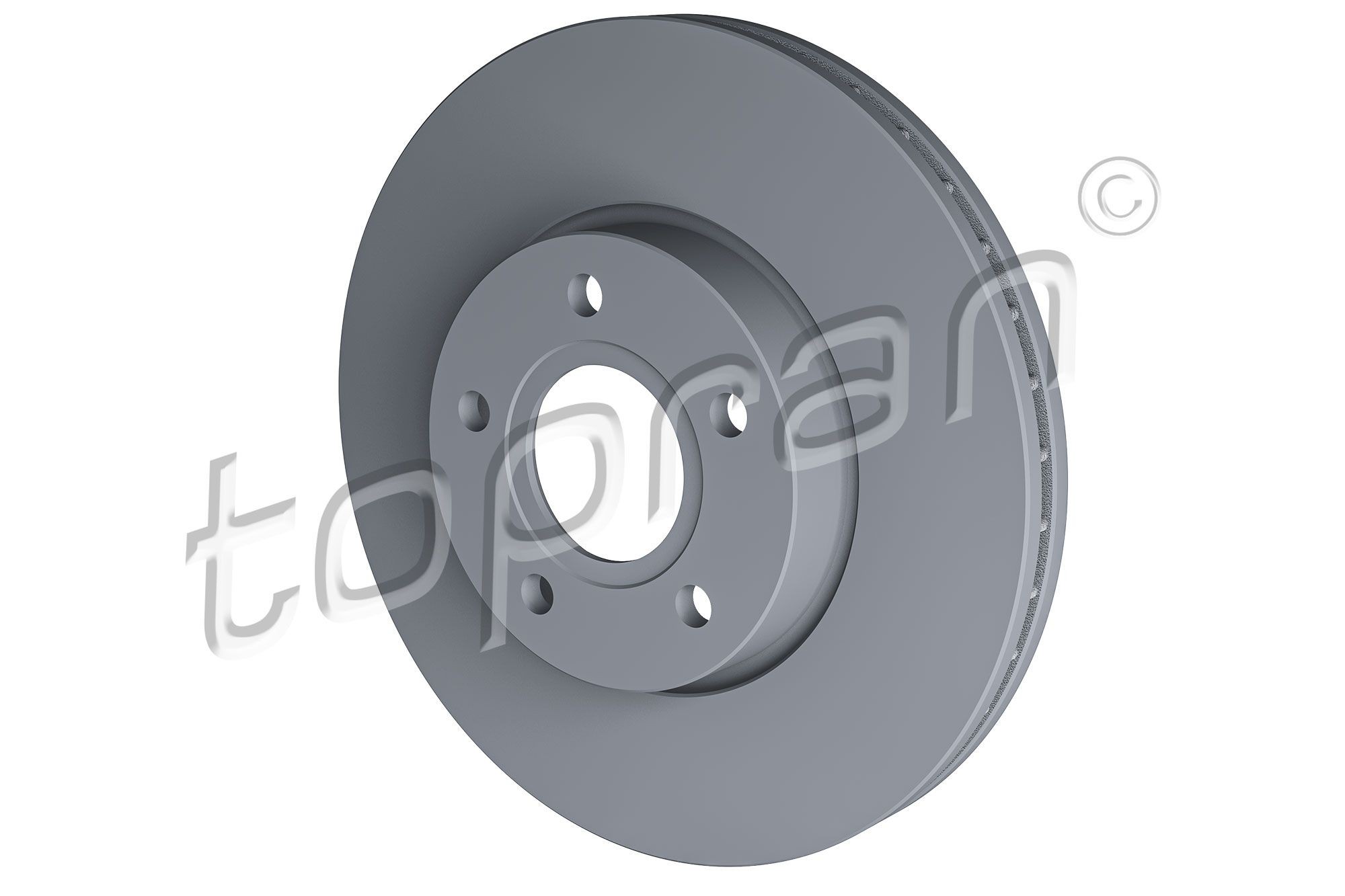 TOPRAN 304 728: Piduriketas COATED Esisild, Ø: 278mm, õhutusega, Ø: 278mm, kaetud