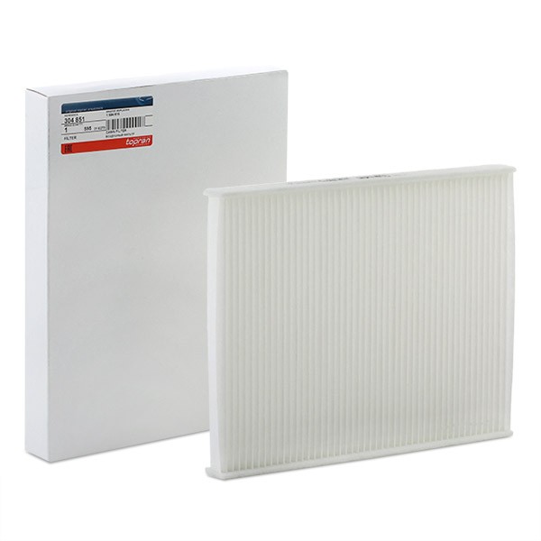 TOPRAN 304 851: Filtru, aer habitaclu Filtru polen, Insertie filtru