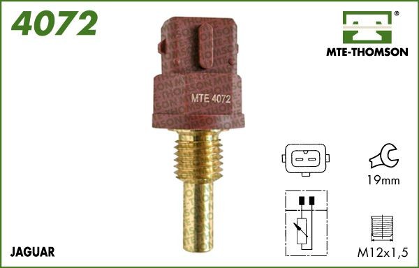 MTE-THOMSON 3174: Sensor, kølevæsketemp. M14 X 1.25