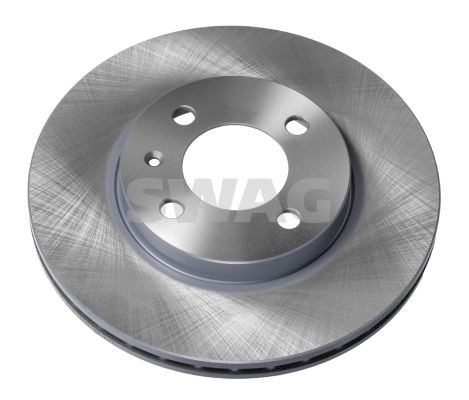 SWAG 32 90 6512: Stabdžių diskas priekinė ašis, Ø: 256mm, vidinis ventiliavimas, Ø: 256mm, padengta