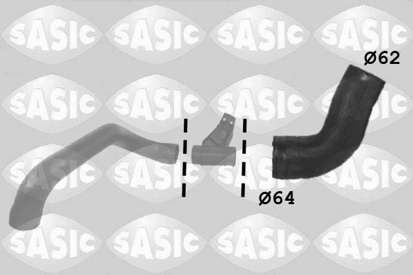 SASIC 3336090: Kompressoriõhuvoolik Kompressoriõhu radiaator, Väljapääs
