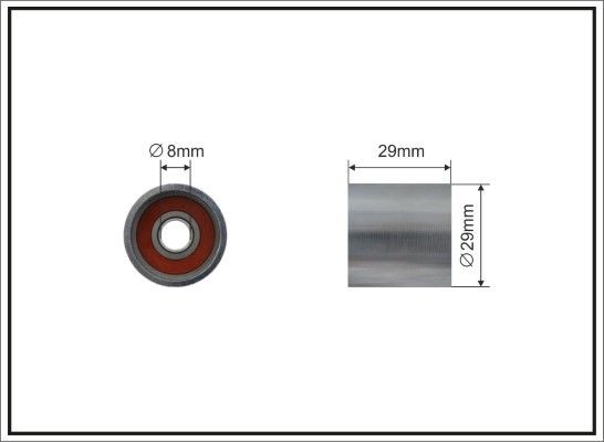CAFFARO 337-95: Rolo tensor, correia dentada