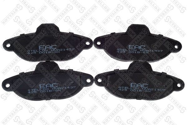 STELLOX 425 001B-SX: Plaquettes de frein Essieu avant