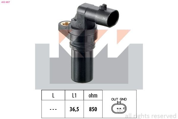 KW 453 407: Andur, väntvõll Made in Italy - OE Equivalent