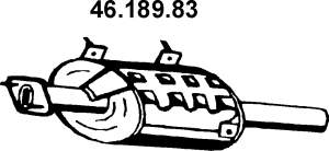 EBERSPÄCHER 46.189.83: Πίσω σιλανσιέ 640mm