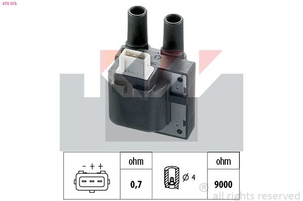 KW 470 378: Süütepool Made in Italy - OE Equivalent