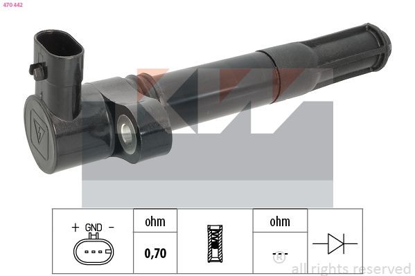 KW 470 442: Zündspule Made in Italy - OE Equivalent