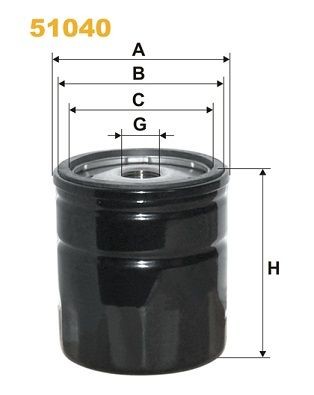 WIX FILTERS 51040: Eļļas filtrs
