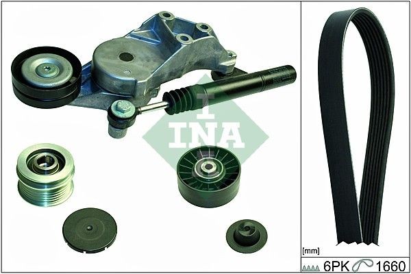 INA 529 0110 10: Set curea transmisie cu caneluri