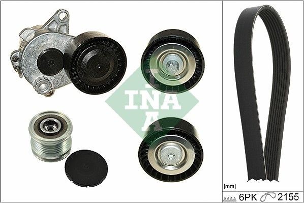 INA 529 0188 10: Set curea transmisie cu caneluri