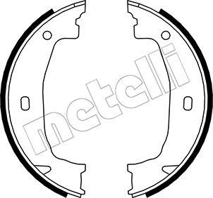 METELLI 53-0018: Zestaw szczęk hamulcowych, hamulec postojowy