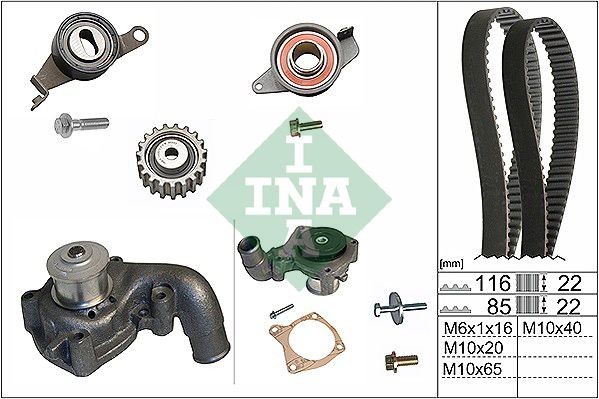 INA 530 0010 31: Bomba de água + kit de correia dentada