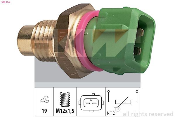 KW 530 114: Andur, Jahutusvedeliku temp. M12x1,5, Made in Italy - OE Equivalent