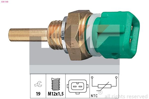 KW 530 149: Senzor, temperatura lichid de racire M12x1,5, Made in Italy - OE Equivalent