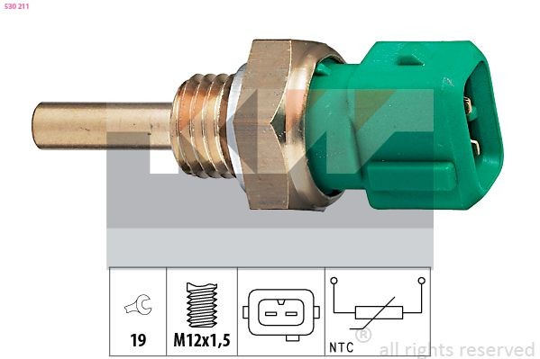 KW 530 211: Andur, Jahutusvedeliku temp. M12x1,5, Made in Italy - OE Equivalent