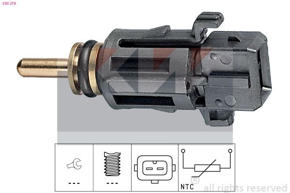 KW 530 279: Andur, Jahutusvedeliku temp. Made in Italy - OE Equivalent
