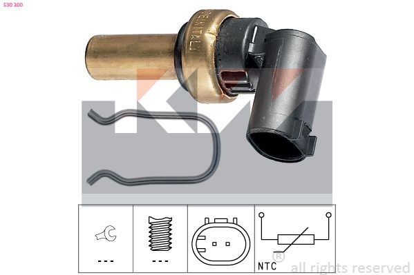 KW 530 300: Andur, Jahutusvedeliku temp. Made in Italy - OE Equivalent