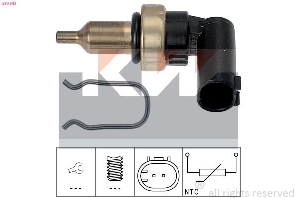 KW 530 343: Andur, Jahutusvedeliku temp. Made in Italy - OE Equivalent