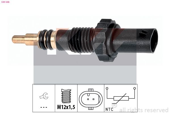 KW 530 348: Snímač teploty chladiacej kvapaliny M12x1,5, Made in Italy - OE Equivalent