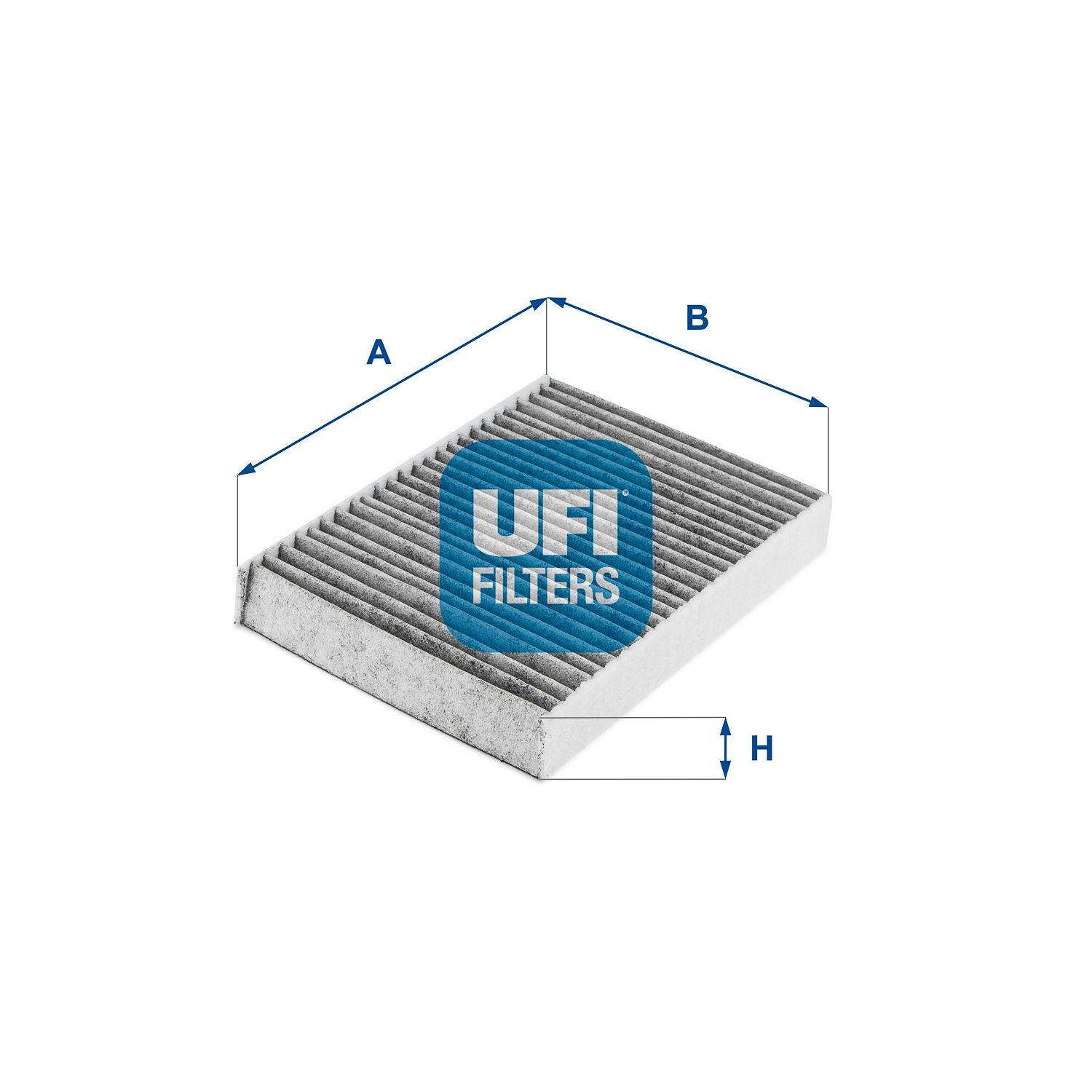 UFI 54.245.00: Filtrs, Salona telpas gaiss Aktivētās ogles filtrs