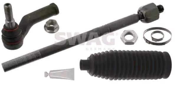 SWAG 55 94 7935: Biellette de direction Essieu avant gauche, 432mm, avec colliers, avec machon