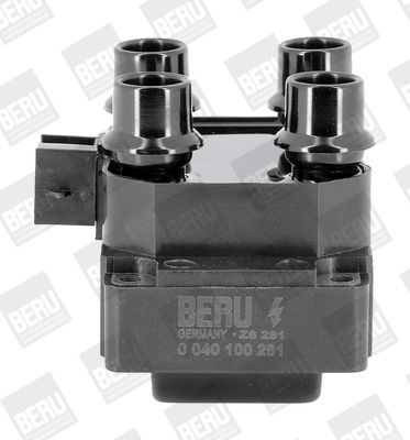 BERU ZS281: Tændspole 12V, uden holder, 3-polet