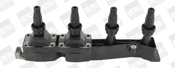 BERU ZSE045: Bobina de encendido 12V, 4polos, con electrónica