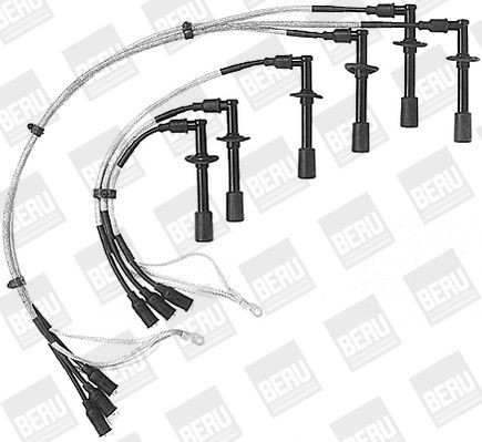 BERU ZE746: Augstsprieguma vadu komplekts 324mm