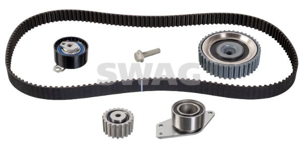 SWAG 60 92 7353: Set curea de distributie dinti: 153, cu roata dintata ax came, cu surub