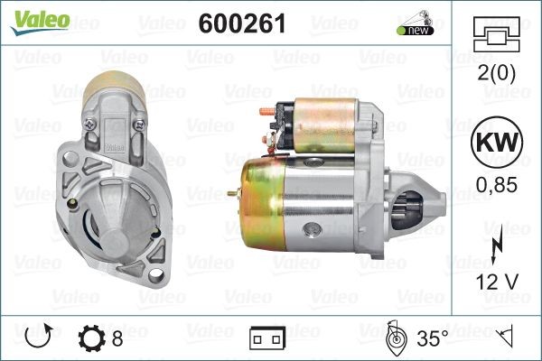 VALEO 600261: Starter 0,85kW NEW ORIGINAL PART