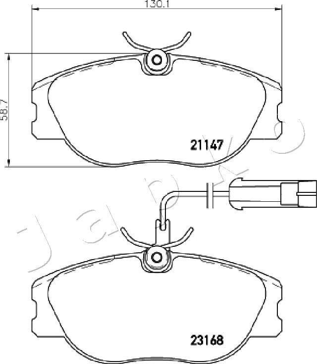 JAPKO 60277: Piduriketas Esisild, Ø: 255mm, õhutusega, Ø: 255mm