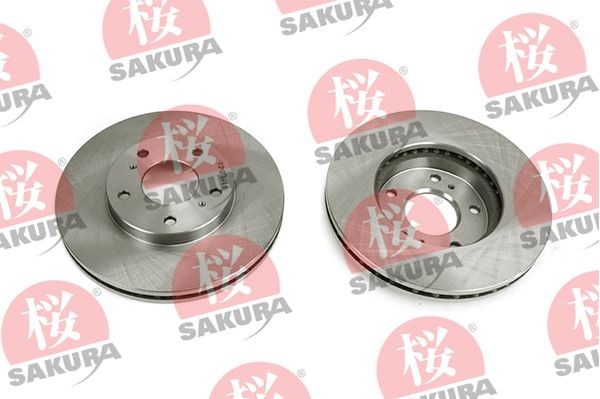 SAKURA 604-10-4146: Piduriketas Esisild, Ø: 280mm, sisemine õhutus, Ø: 280mm