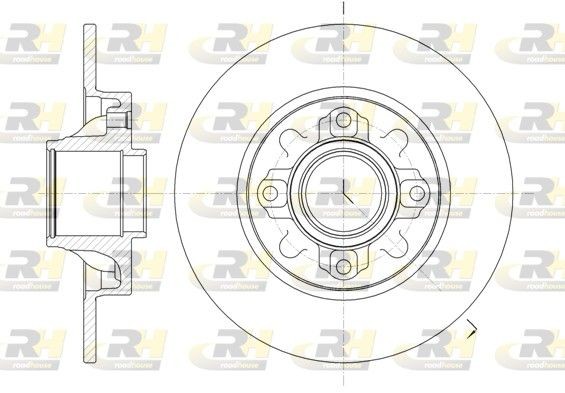 ROADHOUSE 61060.00: Piduriketas Tagasild, Ø: 248,8mm, täis, Ø: 249mm