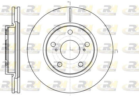 ROADHOUSE 61077.10: Bromsskiva framaxel, Ø: 275mm, ventilerad, Ø: 275mm