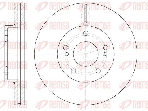 REMSA 61242.10: Piduriketas Esisild, Ø: 276mm, õhutusega, Ø: 276mm