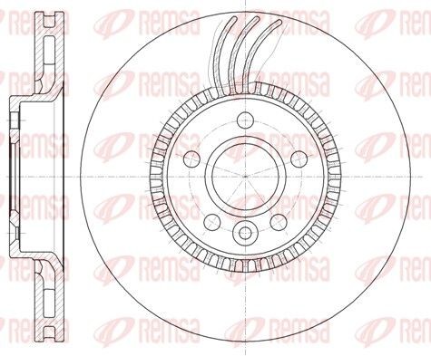 REMSA 61280.10: Piduriketas Esisild, Ø: 315,7mm, õhutusega, Ø: 316mm