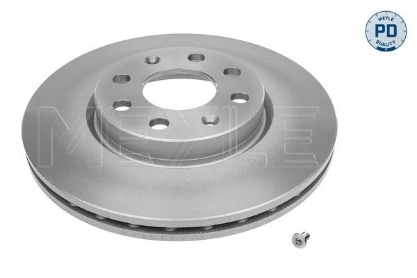 MEYLE 615 521 0015/PD: Piduriketas Esisild, Ø: 257mm, õhutusega, Ø: 257mm, Tsink-lamell-kattega, koos kruvidega, MEYLE-PD Quality