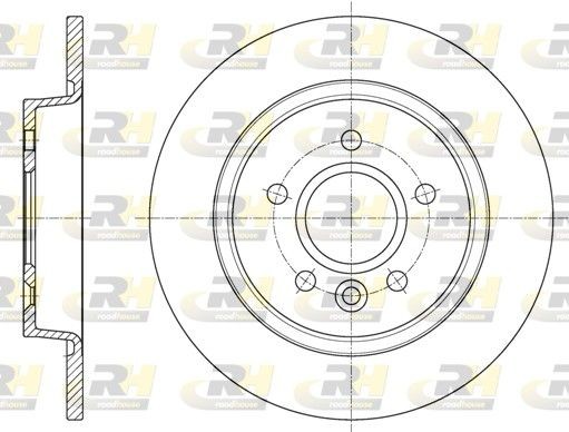 ROADHOUSE 61590.00: Piduriketas Tagasild, Ø: 280mm, täis, Ø: 280mm