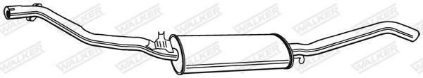 WALKER 08312: Endschalldämpfer ohne Anbauteile
