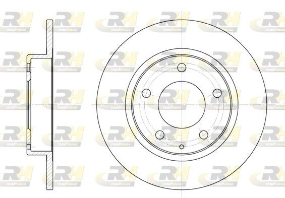 ROADHOUSE 6206.00: Piduriketas Tagasild, Ø: 261mm, täis, Ø: 261mm