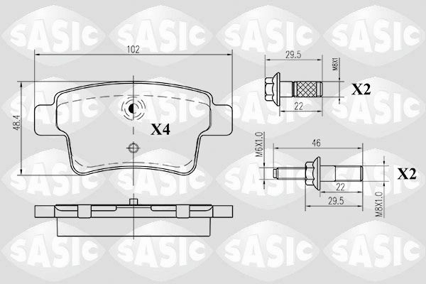 SASIC 6210018: Piduriklotsid Tagasild