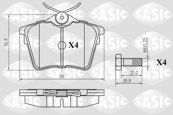 SASIC 6210022: Piduriklotsid Tagasild
