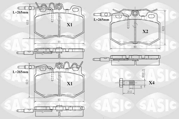 SASIC 6210042: Remblokken Vooras