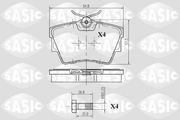 SASIC 6214005: Piduriklotsid Tagasild