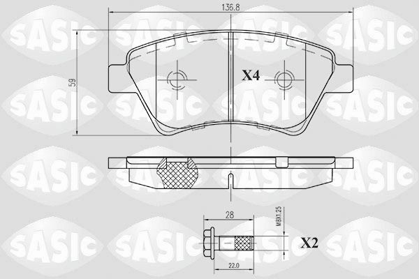 SASIC 6214006: Piduriklotsid Esisild