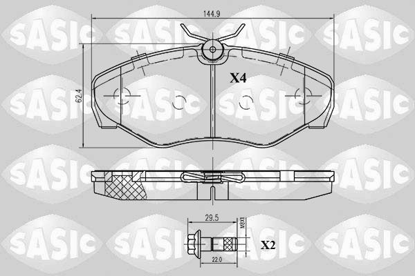 SASIC 6214007: Piduriklotsid Esisild