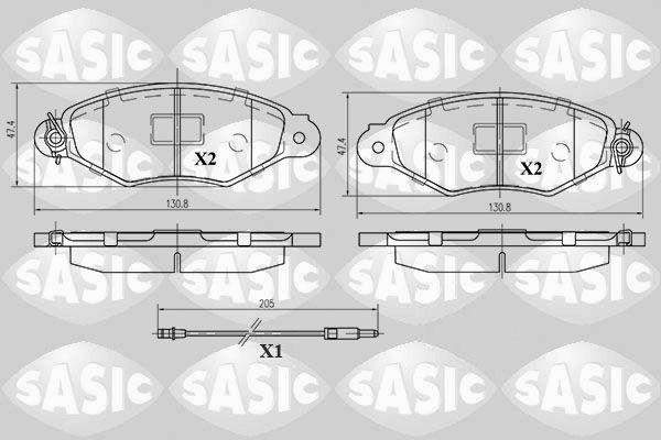 SASIC 6214012: Piduriklotsid Esisild
