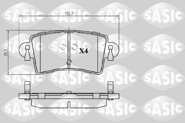 SASIC 6214013: Piduriklotsid Tagasild