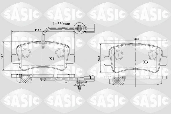 SASIC 6214021: Piduriklotsid Tagasild